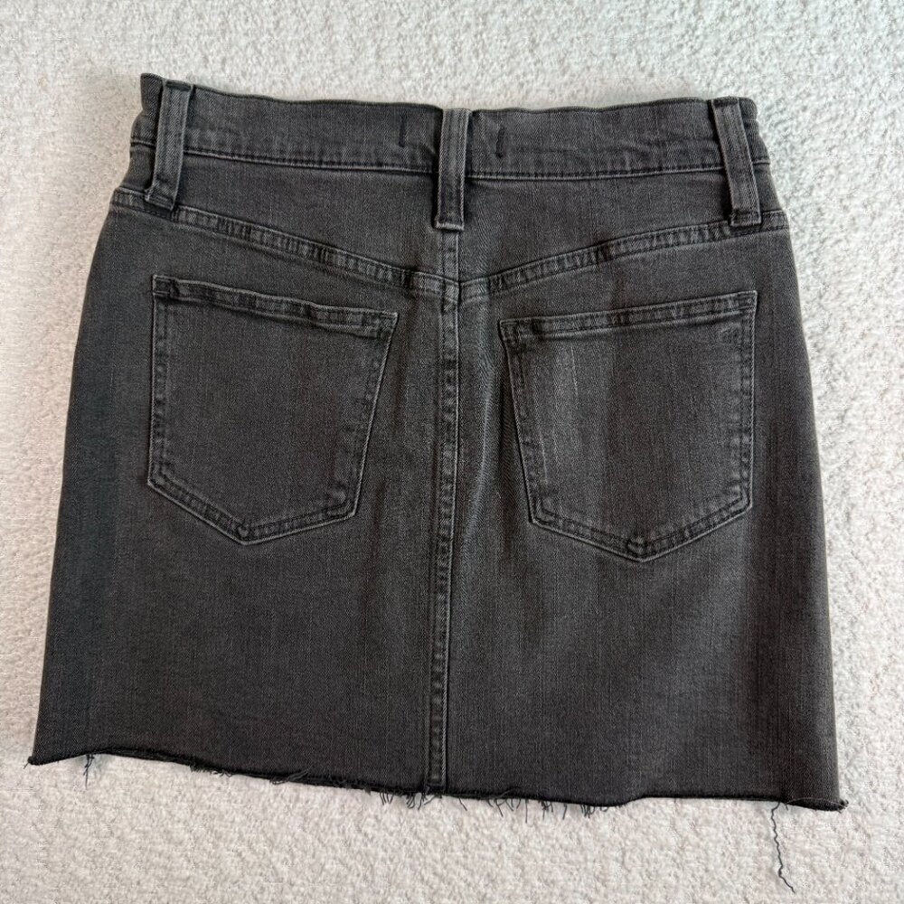 Madewell Stretch Denim Straight Mini Skirt in Ashcraft Wash: Raw-Hemmed 26 - Picture 7 of 10